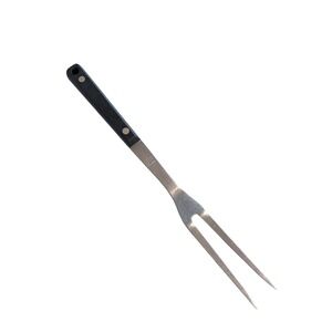 Vintage Maid of Honor Stainless Steel Carving Fork 12" Black Handle U.S. Pat